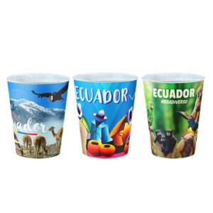 ECU-124V3 - Vasos Estampados 3 pcs