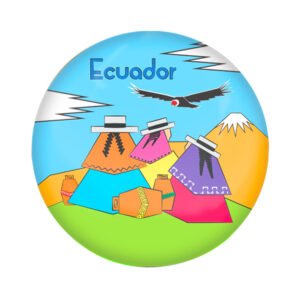 ECU-34C - Magneto Redondo de Cristal